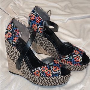 Circus by Sam Edelman multicolored wedges